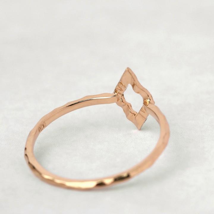 【土日限定2000円OFFクーポン有】 18金 リング k18 ピンキーリング ピンクゴールド 指輪 k18リング ひし形 18k レディース 18金指輪 18金リング | DEVAS | 03