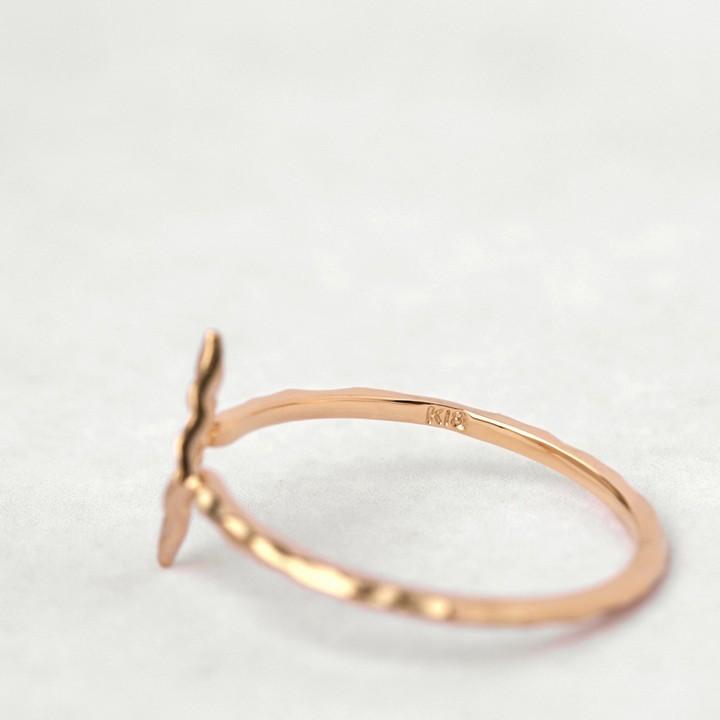 【土日限定2000円OFFクーポン有】 18金 リング k18 ピンキーリング ピンクゴールド 指輪 k18リング ひし形 18k レディース 18金指輪 18金リング | DEVAS | 04