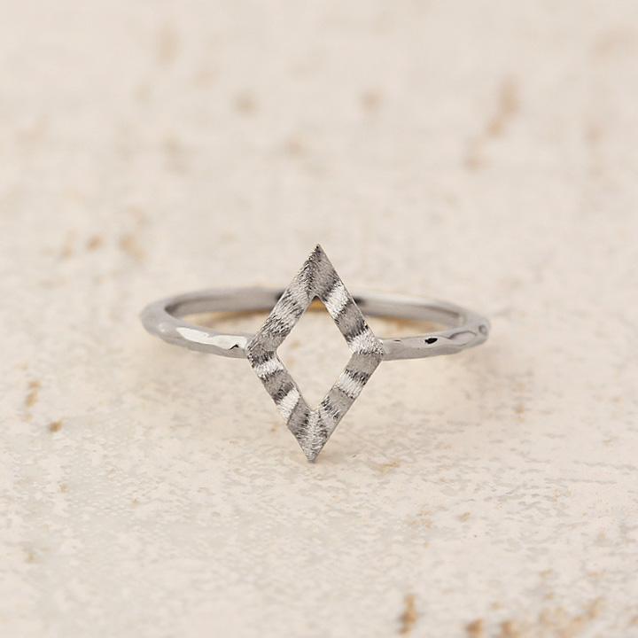 プラチナリング 指輪 プラチナ リング ひし形 ロンバス pt950 pt 指輪 ピンキーリング レディース プラチナ指輪 シンプル 本物 地金 華奢 細い つけっぱなし | DEVAS | 01