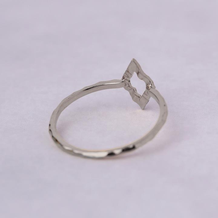 プラチナリング 指輪 プラチナ リング ひし形 ロンバス pt950 pt 指輪 ピンキーリング レディース プラチナ指輪 シンプル 本物 地金 華奢 細い つけっぱなし | DEVAS | 05