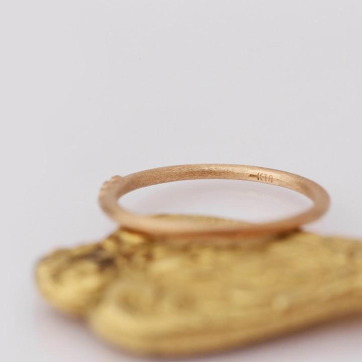 【土日限定2000円OFFクーポン有】 18金 リング k18 ピンキーリング ピンクゴールド 指輪 k18リング 3石 ダイヤ 18k レディース 18金指輪 18金リング | DEVAS | 05