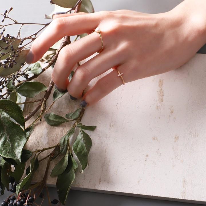 【土日限定2000円OFFクーポン有】 18金 リング k18 ピンキーリング ピンクゴールド 指輪 k18リング 3石 ダイヤ 18k レディース 18金指輪 18金リング | DEVAS | 11