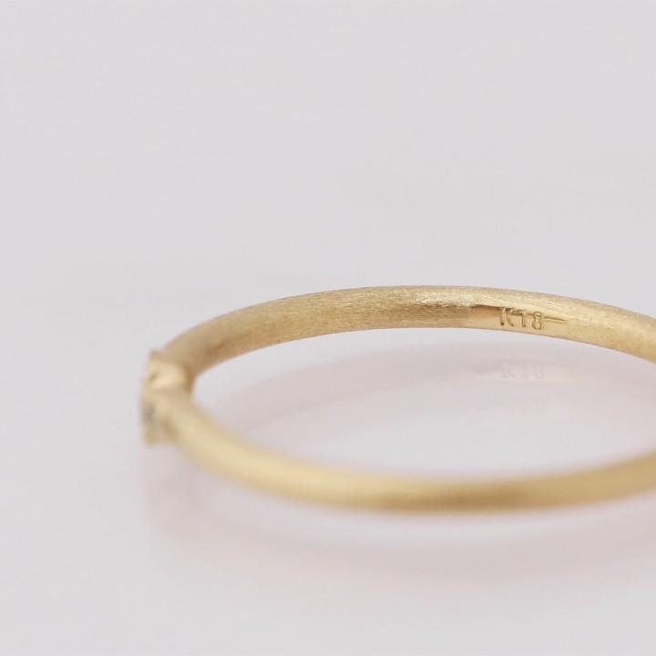 【土日限定2000円OFFクーポン有】 18金 リング k18 ピンキーリング k18リング 3石 ダイヤモンド 18k 指輪 レディース 18金指輪 18金リング ピンキー | DEVAS | 05