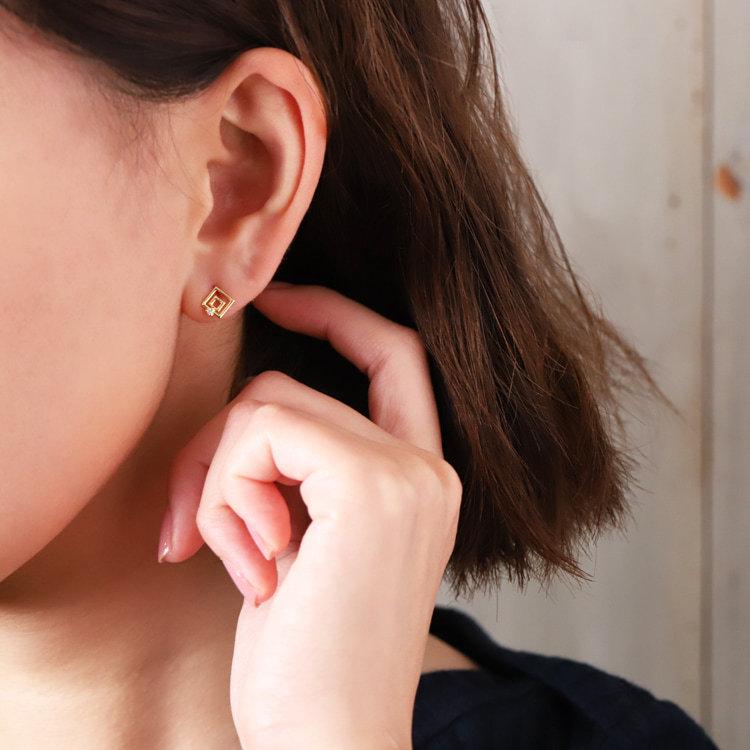 【土日限定1500円OFFクーポン有】 18金 ピアス k18 18金ピアス 18k トライアングル ダイヤモンド k18ピアス レディース ピアス18金 両耳【在庫限り】 | DEVAS | 03