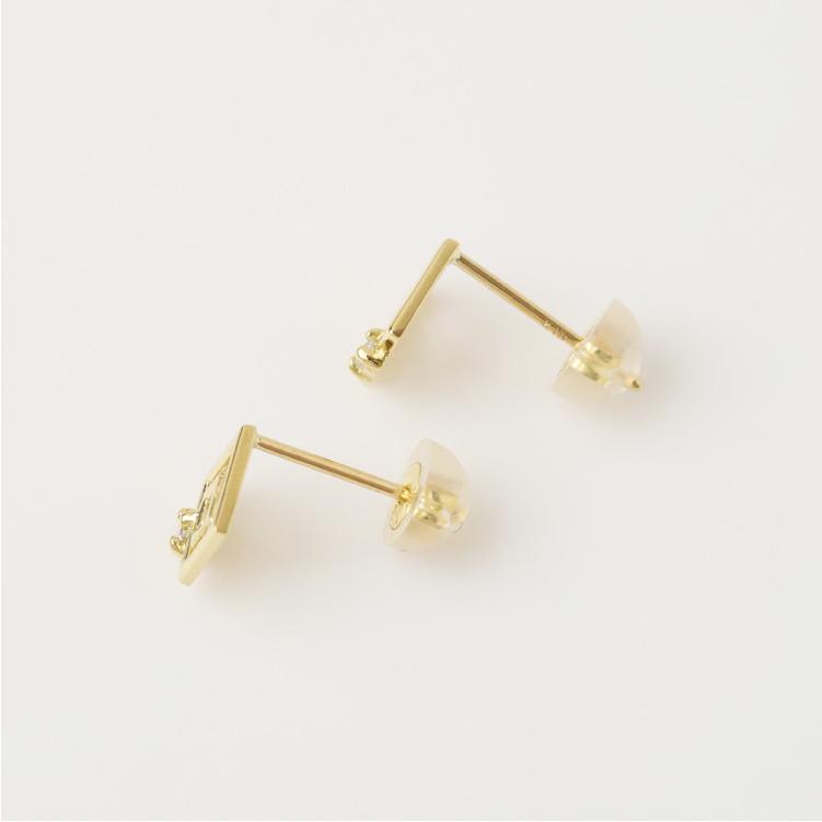 【土日限定1500円OFFクーポン有】 18金 ピアス k18 18金ピアス 18k トライアングル ダイヤモンド k18ピアス レディース ピアス18金 両耳【在庫限り】 | DEVAS | 04