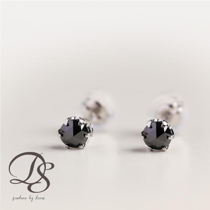 18金 ピアス k18 18金ピアス 18k ブラック ダイヤ 一粒 k18ピアス レディース ピアス18金 18kピアス 【在庫限り】 | DEVAS