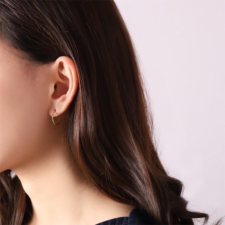 【土日限定2000円OFFクーポン有】 フープピアス 18k ピアス 18金 フープ k18 18金ピアス スパイラル(S) k18ピアス レディース ピアス18金 両耳 セット | DEVAS | 06