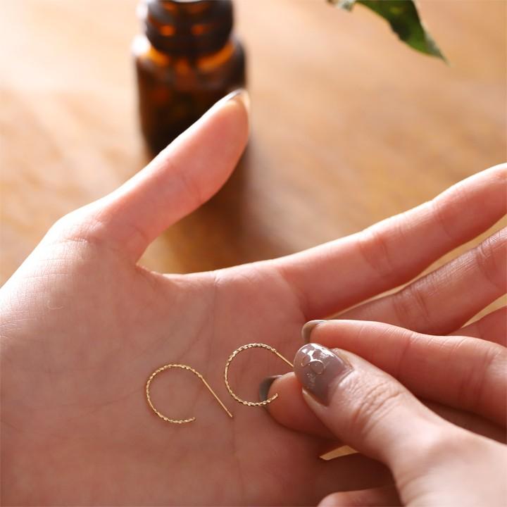 【土日限定2000円OFFクーポン有】 フープピアス 18k ピアス 18金 フープ k18 18金ピアス スパイラル(S) k18ピアス レディース ピアス18金 両耳 セット | DEVAS | 09