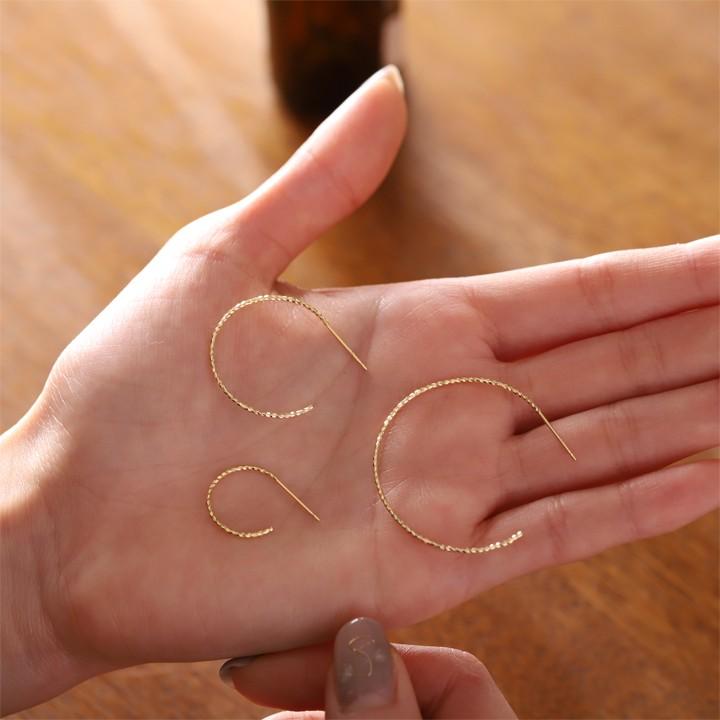 【土日限定2000円OFFクーポン有】 フープピアス 18k ピアス 18金 フープ k18 18金ピアス スパイラル(M) k18ピアス レディース ピアス18金 両耳 セット | DEVAS | 10