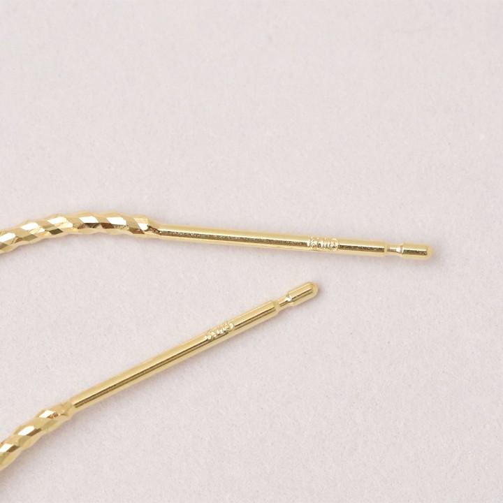 【土日限定2000円OFFクーポン有】 フープピアス 18k ピアス 18金 フープ k18 18金ピアス スパイラル(M) k18ピアス レディース ピアス18金 両耳 セット | DEVAS | 04