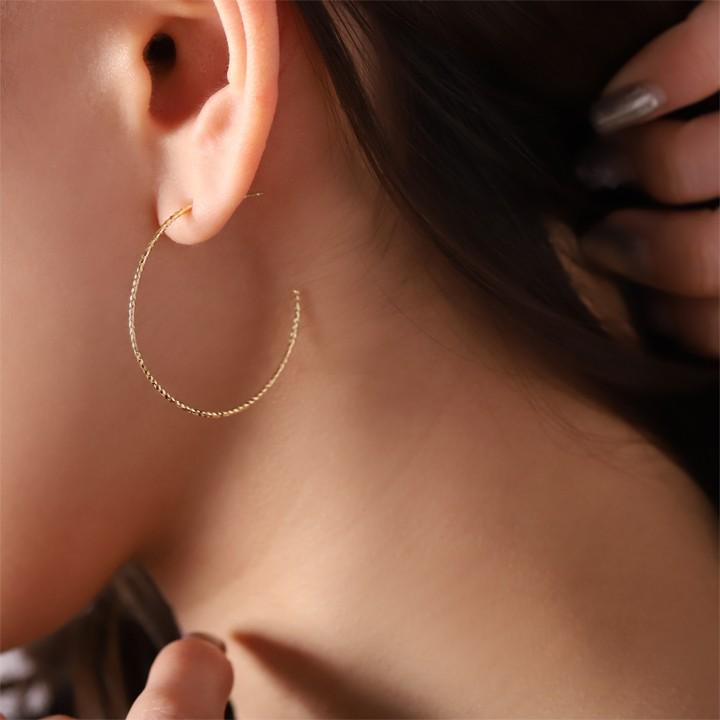 DEVAS 【6/14~15限定3500円OFFクーポン有】フープピアス 18k ピアス 18 