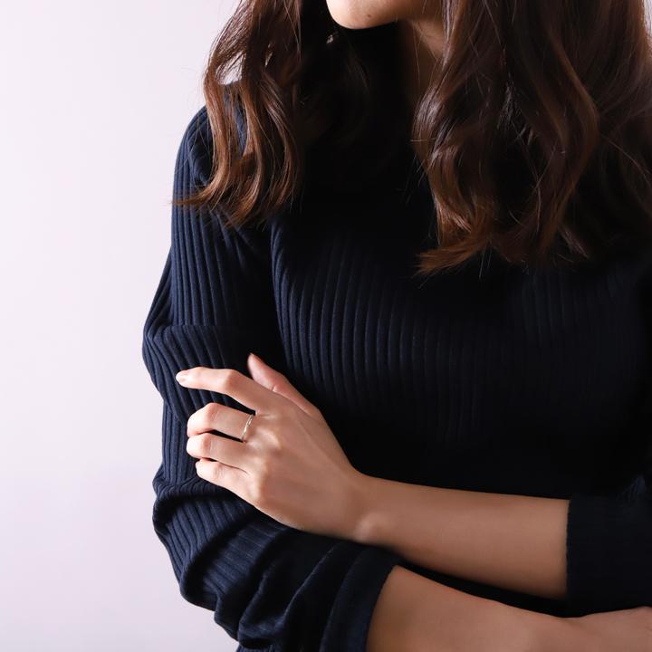 プラチナリング 指輪 プラチナ リング ピンキー ピンキーリング 2連 ひねり ねじれ pt850 指輪 レディース シンプル プラチナ指輪 2連リング 地金 華奢 細い | DEVAS | 08