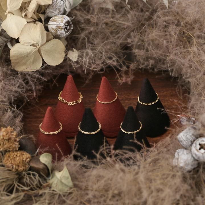 18金 リング k18 ピンキーリング k18リング チェーンリング ツイストあずきチェーン 18k 指輪 レディース 18金指輪 18金リング 18kリング シンプル ピンキー | DEVAS | 12