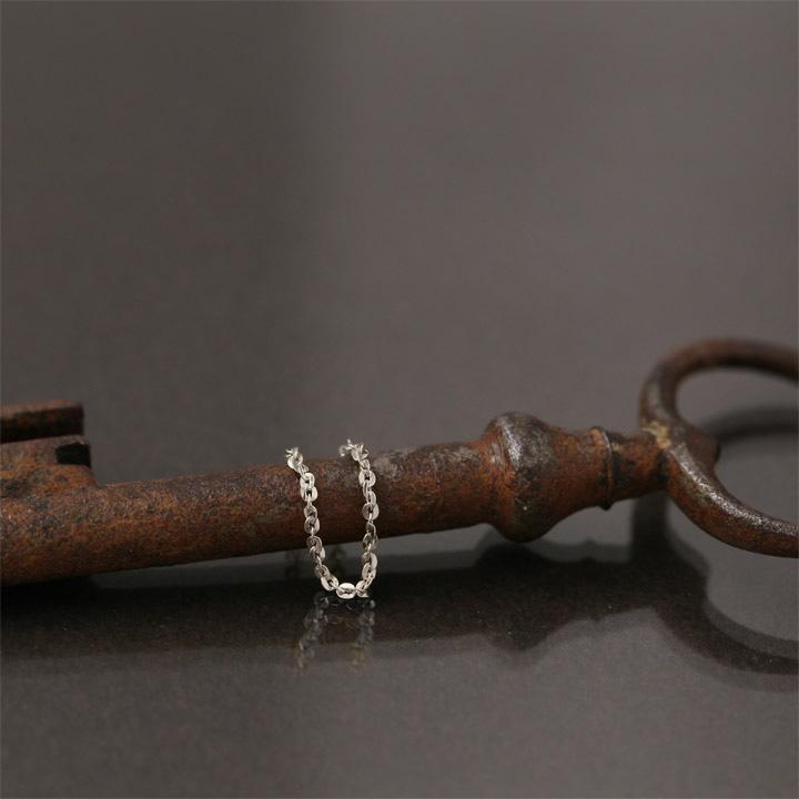 プラチナリング 指輪 プラチナ リング ピンキー ピンキーリング チェーンリング ツイストあずきチェーン pt850 指輪 レディース シンプル プラチナ指輪 本物 | DEVAS | 04