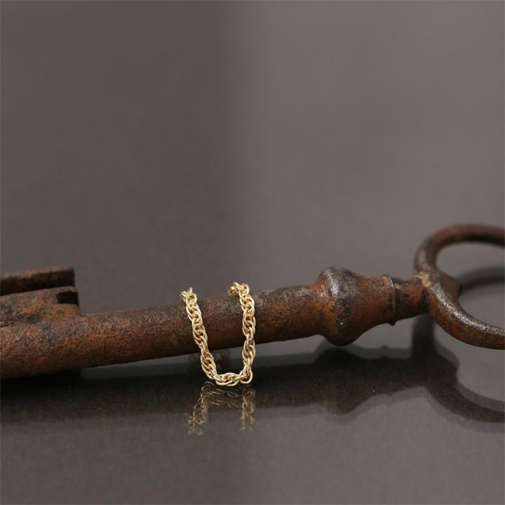 DEVAS 18金 リング k18 ピンキーリング k18リング チェーンリング