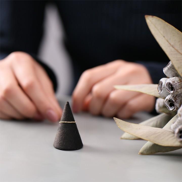 18金 リング k18 ピンキーリング k18リング チェーンリング ベネチアンチェーン 18k 指輪 レディース 18金指輪 18金リング 18kリング シンプル ピンキー | DEVAS | 08