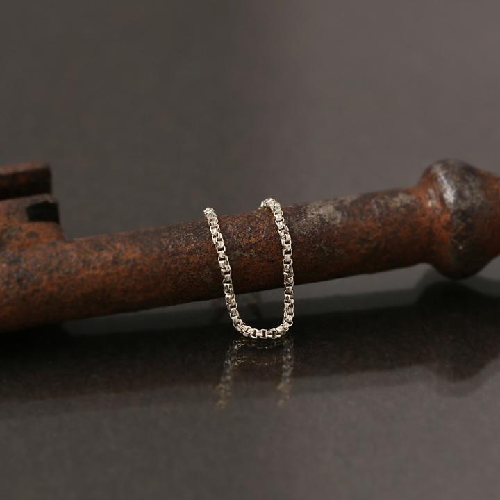 プラチナリング 指輪 プラチナ リング ピンキー ピンキーリング チェーンリング ベネチアンチェーン pt850 指輪 レディース シンプル プラチナ指輪 本物 | DEVAS | 03