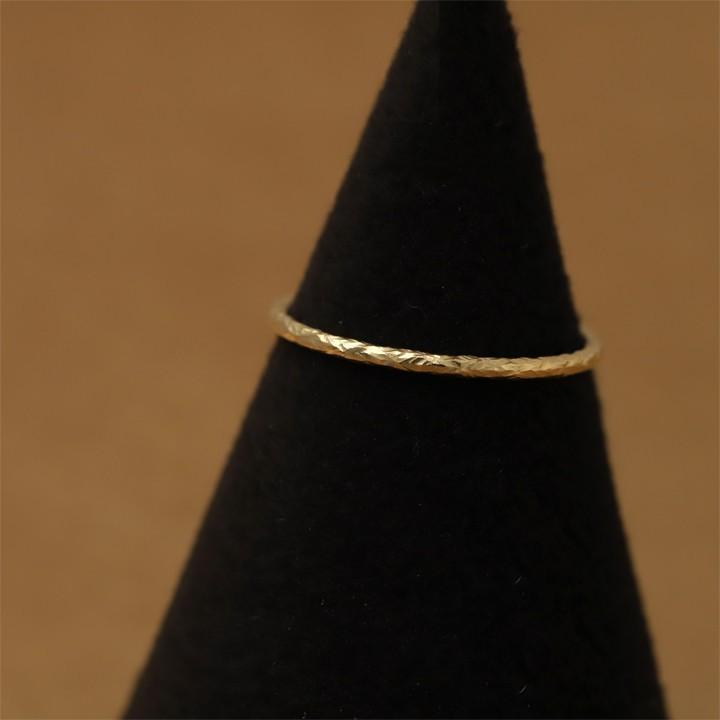 【2/4 値上げ対象】 18金 リング k18 ピンキーリング k18リング アンイーブン 槌目 18k 指輪 レディース 18金指輪 18金リング ピンキー | DEVAS | 04