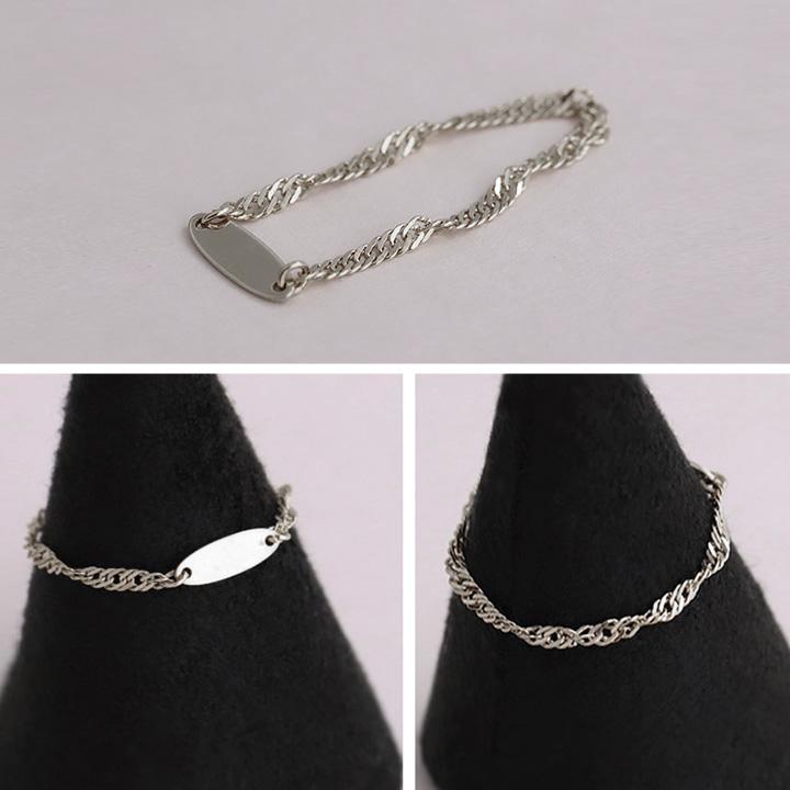 プラチナリング 指輪 プラチナ リング ピンキー ピンキーリング 刻印 チェーンリング 名入れ pt850 pt 指輪 レディース シンプル プラチナ指輪 地金 華奢 細い | DEVAS | 12