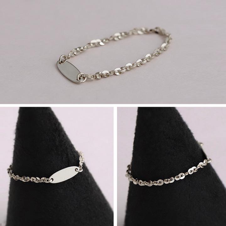 プラチナリング 指輪 プラチナ リング ピンキー ピンキーリング 刻印 チェーンリング 名入れ pt850 pt 指輪 レディース シンプル プラチナ指輪 地金 華奢 細い | DEVAS | 09