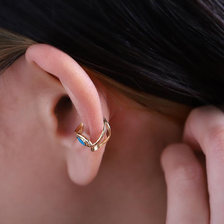 DEVAS 8月土日限定 7%クーポン▽ イヤーカフ 18金 イヤカフ k18