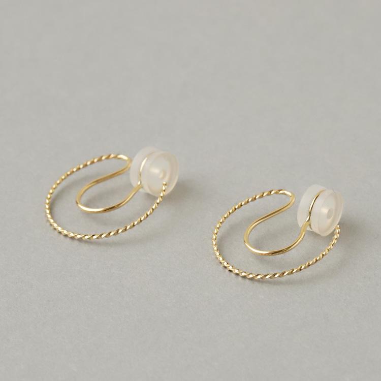 18金 イヤリング k18 18金イヤリング 18k フープ レディース K18 18kシンプル おしゃれ 両耳用 イヤリング シンプル | DEVAS | 03