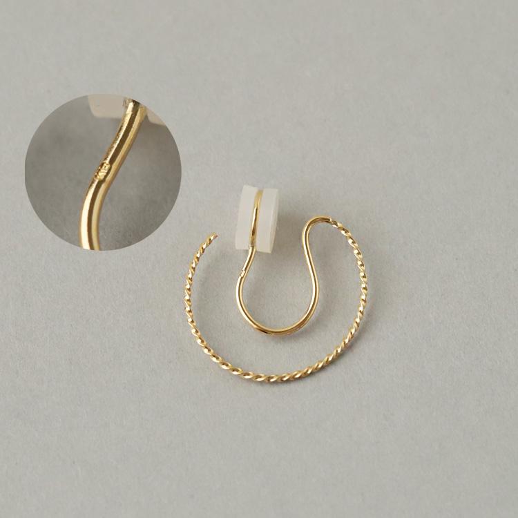 18金 イヤリング k18 18金イヤリング 18k フープ レディース K18 18kシンプル おしゃれ 両耳用 イヤリング シンプル | DEVAS | 04