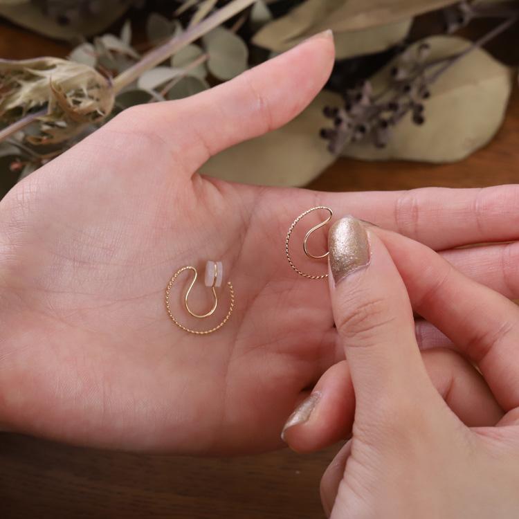 18金 イヤリング k18 18金イヤリング 18k フープ レディース K18 18kシンプル おしゃれ 両耳用 イヤリング シンプル | DEVAS | 07