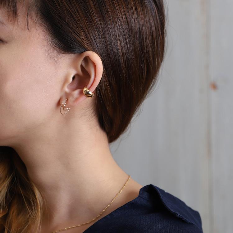 18金 イヤリング k18 18金イヤリング 18k フープ レディース K18 18kシンプル おしゃれ 両耳用 イヤリング シンプル | DEVAS | 08
