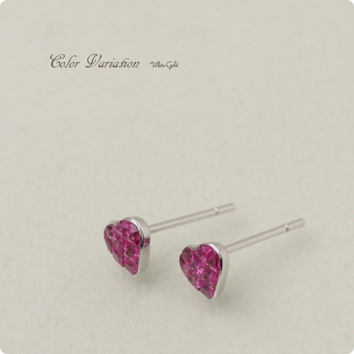 【土日限定3500円OFFクーポン有】 18金 ピアス k18 18金ピアス 18k ハート ルビー 計0.5ct k18ピアス レディース ピアス18金 つけっぱなし 【在庫限り】 | DEVAS | 06