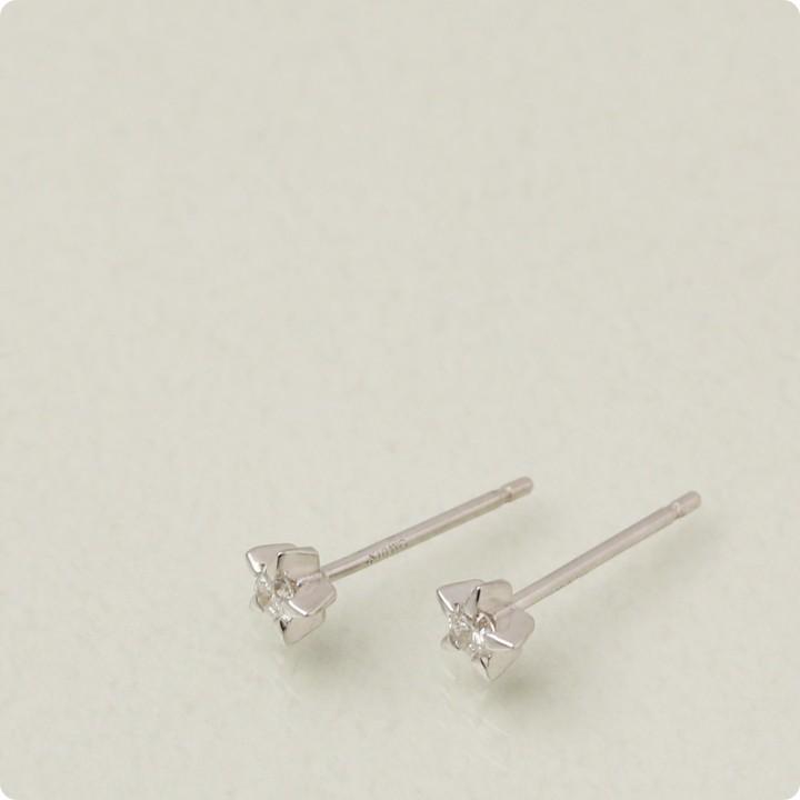 【6/14~15限定1500円OFFクーポン有】18金 ピアス k18 18金ピアス 18k スター 星 ダイヤモンド 0.1ct k18ピアス レディース ピアス18金 つけっぱなし 両耳の画像