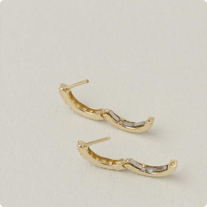 【土日限定8000円OFFクーポン有】 フープピアス 18k ピアス 18金 フープ k18 18金ピアス 中折れ ダイヤ 0.3ct k18ピアス レディース 【在庫限り】 | DEVAS | 03