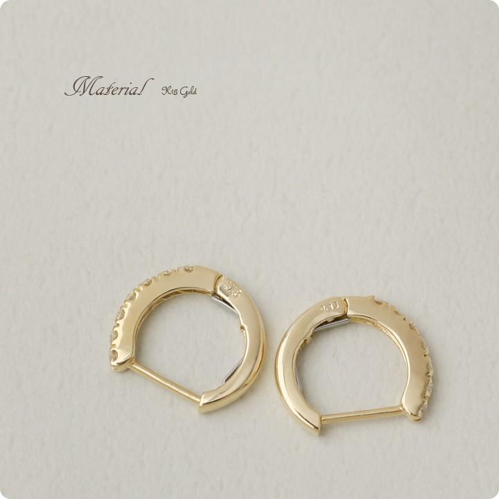 【土日限定8000円OFFクーポン有】 フープピアス 18k ピアス 18金 フープ k18 18金ピアス 中折れ ダイヤ 0.3ct k18ピアス レディース 【在庫限り】 | DEVAS | 05