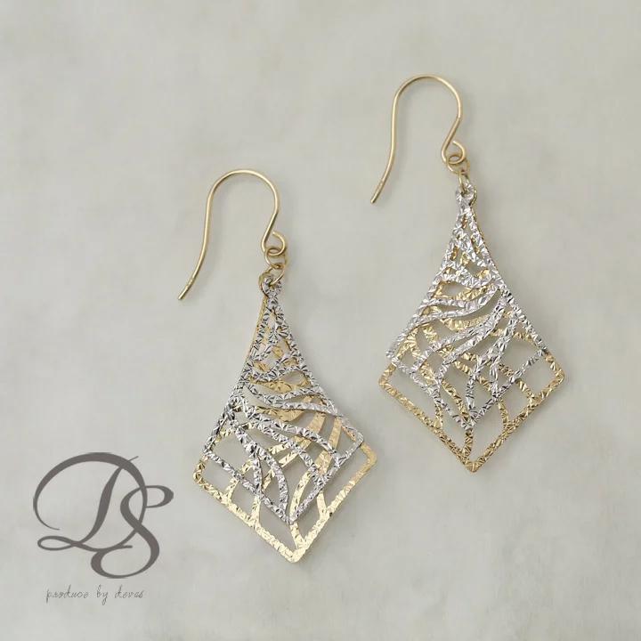 【土日限定3500円OFFクーポン有】 18金 ピアス ホワイトゴールド k18 18金ピアス 18k 透かし模様 フックピアス k18ピアス レディース ピアス18金 両耳 | DEVAS