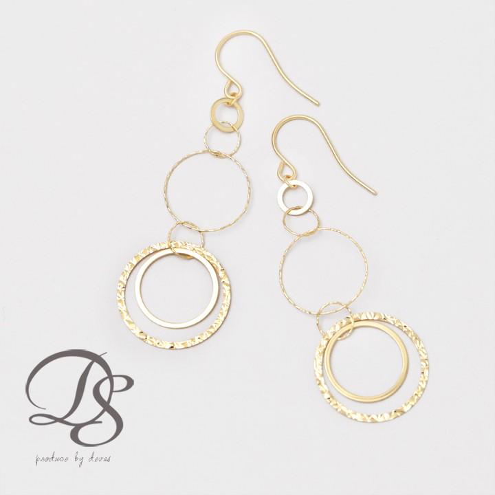 【土日限定1500円OFFクーポン有】 18金 ピアス k18 18金ピアス 18k フックピアス 揺れる リング k18ピアス レディース ピアス18金 18kピアス 両耳 | DEVAS