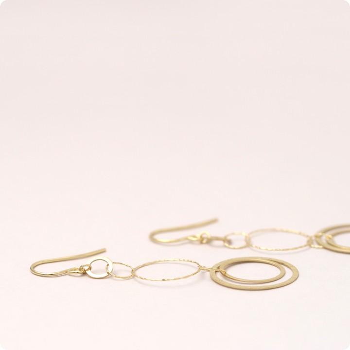 【土日限定1500円OFFクーポン有】 18金 ピアス k18 18金ピアス 18k フックピアス 揺れる リング k18ピアス レディース ピアス18金 18kピアス 両耳 | DEVAS | 04