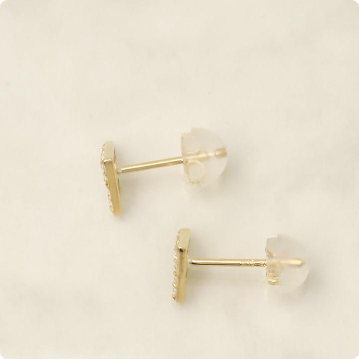 【土日限定2000円OFFクーポン有】 18金 ピアス k18 18金ピアス 18k トライアングル 三角形 ダイヤ k18ピアス レディース ピアス18金 18kピアス 両耳 | DEVAS | 03