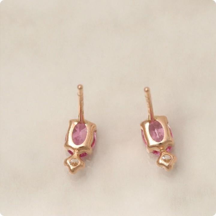 DEVAS 9月土日限定 7%クーポン▽ 18金 ピアス k18 ピンク