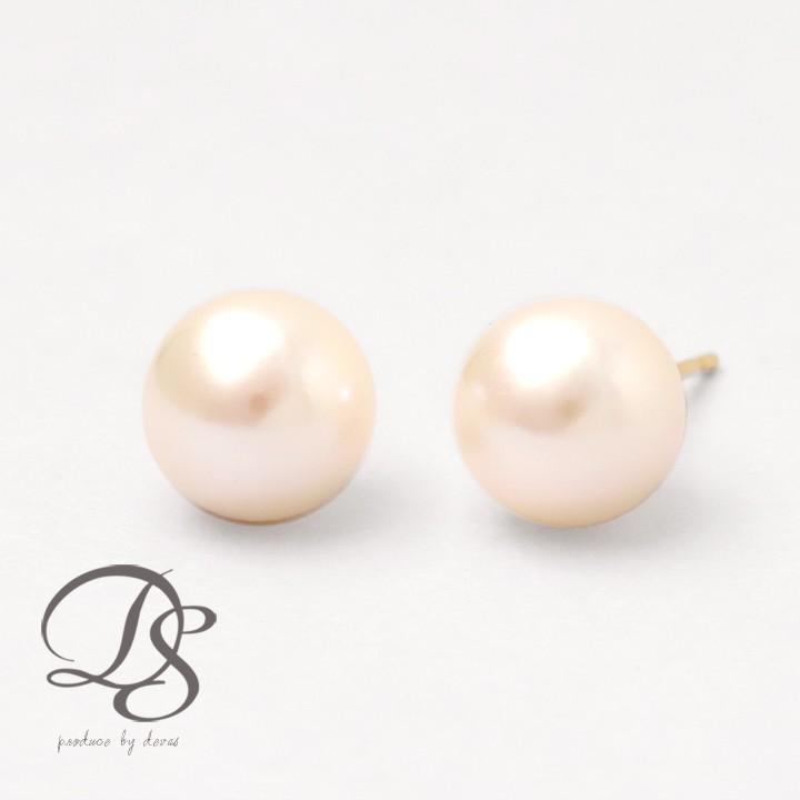 【土日限定1500円OFFクーポン有】  18金 ピアス k18 18金ピアス 18k パール アコヤ 本真珠 8.2mm k18ピアス レディース ピアス18金 つけっぱなし 両耳 | DEVAS