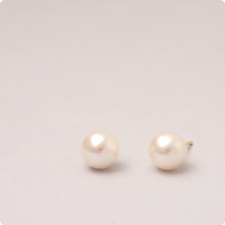 【土日限定1500円OFFクーポン有】  18金 ピアス k18 18金ピアス 18k パール アコヤ 本真珠 8.2mm k18ピアス レディース ピアス18金 つけっぱなし 両耳 | DEVAS | 02