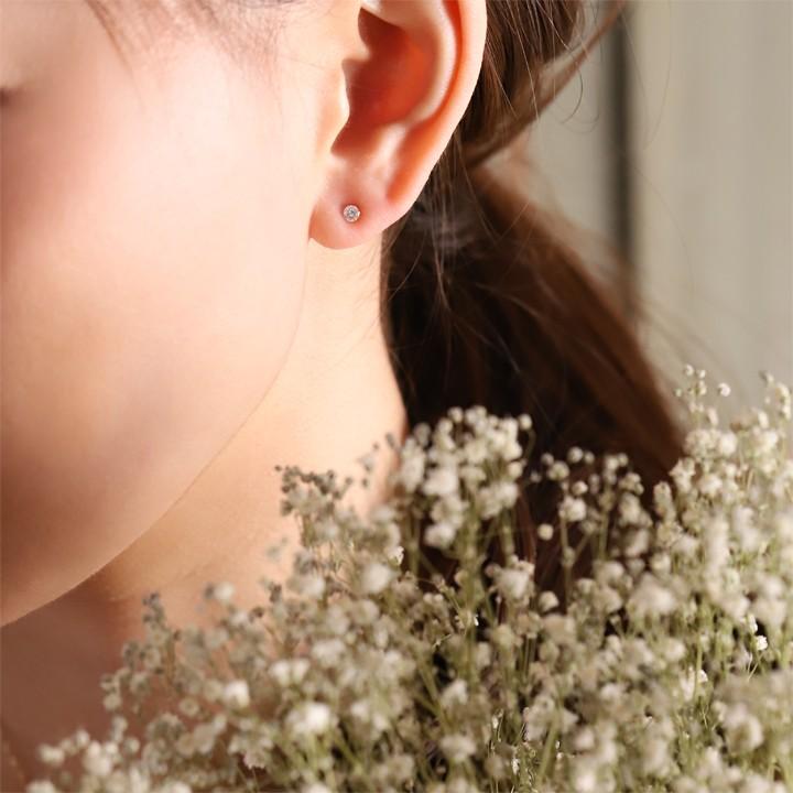 18金 ピアス k18 18金ピアス 18k ダイヤモンド サファイア ルビー エメラルド シンプル k18ピアス レディース ピアス18金 地金 ゴールド 18kピアス 小さめ 両耳 | DEVAS | 10