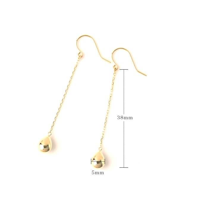 【土日限定1500円OFFクーポン有】 18金 ピアス k18 18金ピアス 18k ティアドロップ 雫 フックピアス k18ピアス レディース ピアス18金 18kピアス 両耳 | DEVAS | 06