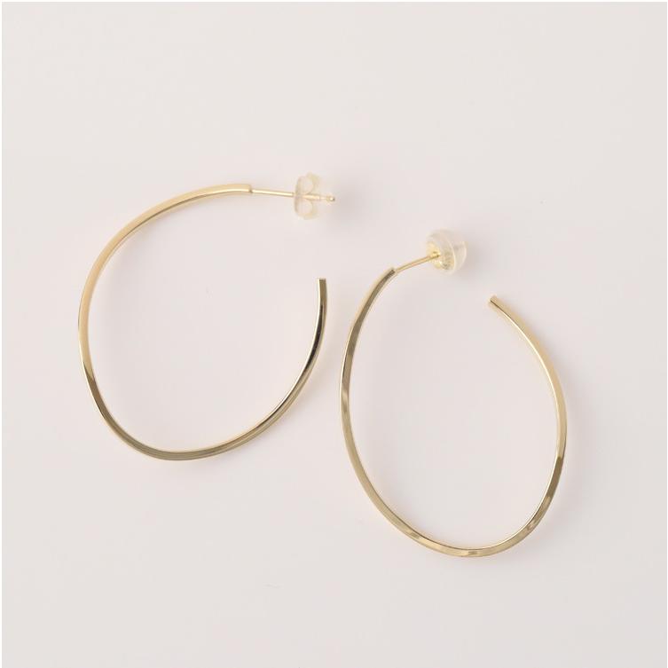 【土日限定3500円OFFクーポン有】 フープピアス 18k ピアス 18金 フープ k18 18金ピアス ひねり k18ピアス レディース ピアス18金 両耳 プラチナ ピンク | DEVAS | 02