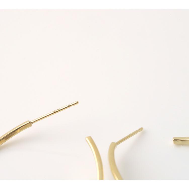 【土日限定3500円OFFクーポン有】 フープピアス 18k ピアス 18金 フープ k18 18金ピアス ひねり k18ピアス レディース ピアス18金 両耳 プラチナ ピンク | DEVAS | 05