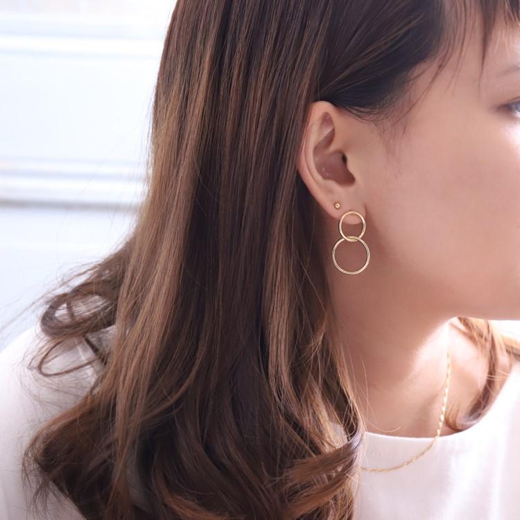 日曜200円OFFクーポン有▼ 18金 ピアス k18 18金ピアス 18k 丸玉 ボール 光沢 3mm シンプル k18ピアス レディース 地金 ゴールド 18kピアス 小さめ 両耳 セット | DEVAS | 14