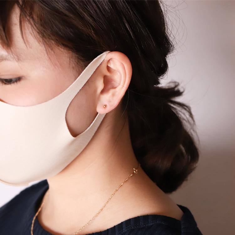 日曜200円OFFクーポン有▼ 18金 ピアス k18 18金ピアス 18k 丸玉 ボール 光沢 3mm シンプル k18ピアス レディース 地金 ゴールド 18kピアス 小さめ 両耳 セット | DEVAS | 04