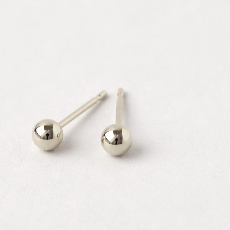 日曜200円OFFクーポン有▼ プラチナピアス ピアス プラチナ レディース 丸玉 ボール 光沢 3mm プラチナ900 ピアスプラチナ PT シンプル 地金 小さめ 両耳 片耳 | DEVAS | 04