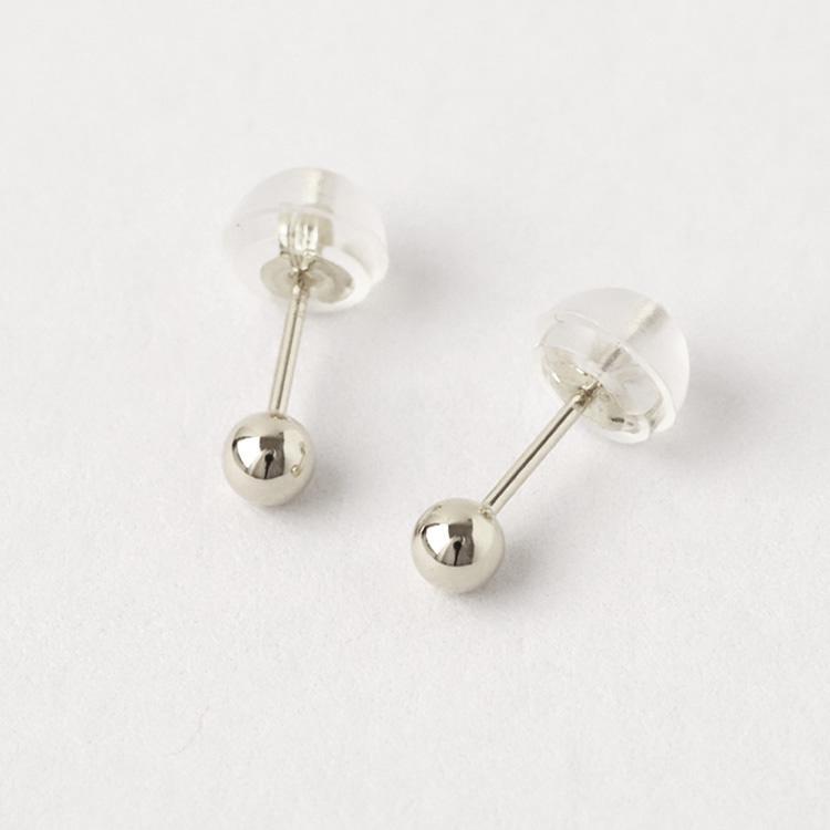 日曜200円OFFクーポン有▼ プラチナピアス ピアス プラチナ レディース 丸玉 ボール 光沢 3mm プラチナ900 ピアスプラチナ PT シンプル 地金 小さめ 両耳 片耳 | DEVAS | 07