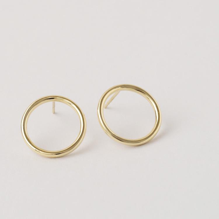 【土日限定2000円OFFクーポン有】 18金 ピアス k18 18金ピアス 18k サークル スタッド k18ピアス レディース ピアス18金 つけっぱなし 両耳 セット | DEVAS | 05