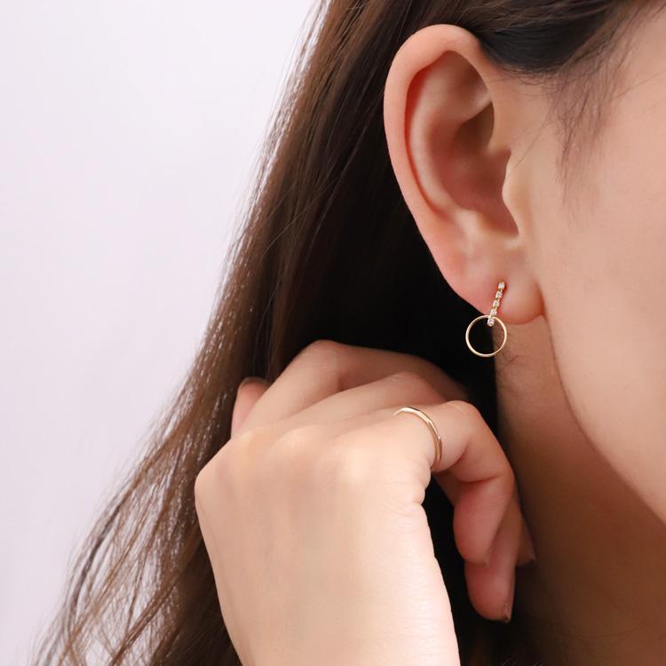 DEVAS 4月土日限定 5%クーポン▽ 18金 ピアス k18 18金ピアス 18k 